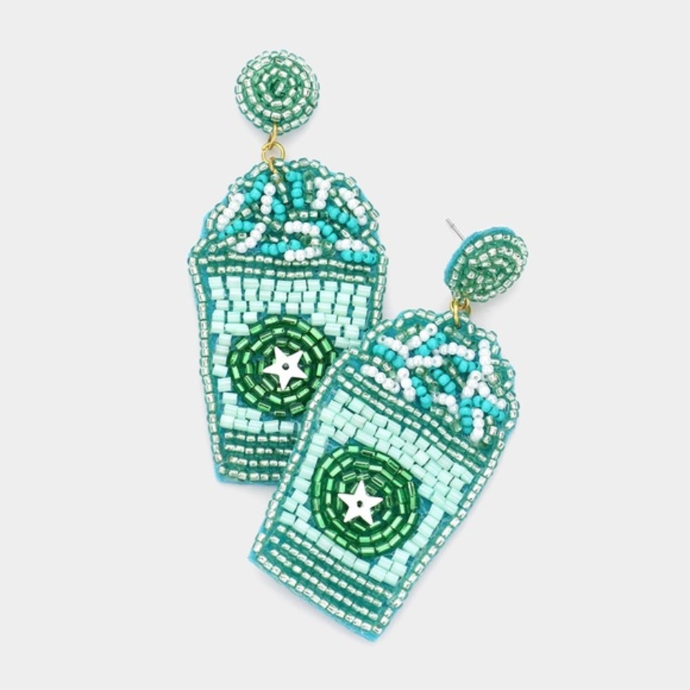 Frappe felt back earrings